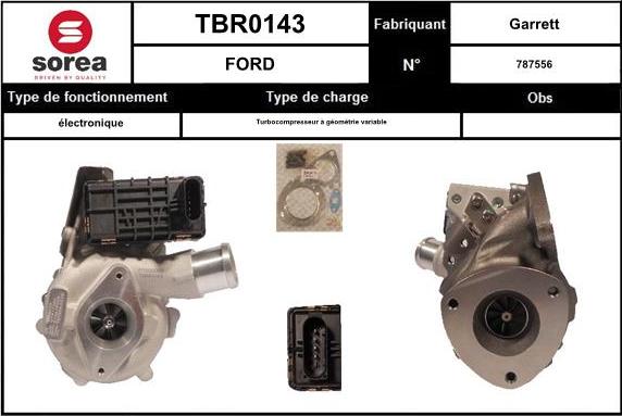 EAI TBR0143 - Charger, charging system autospares.lv