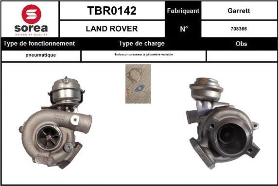 EAI TBR0142 - Charger, charging system autospares.lv