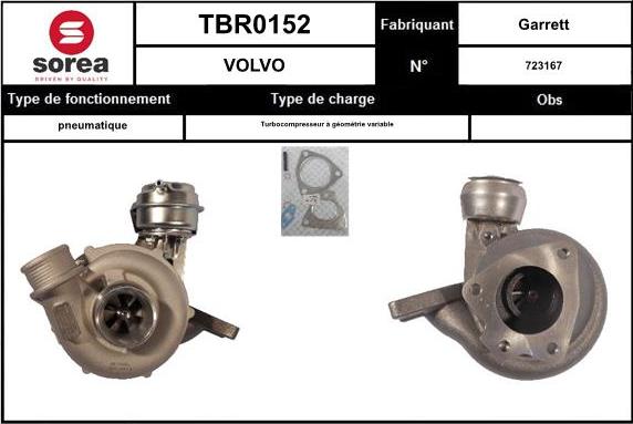 EAI TBR0152 - Charger, charging system autospares.lv