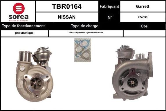 EAI TBR0164 - Charger, charging system autospares.lv