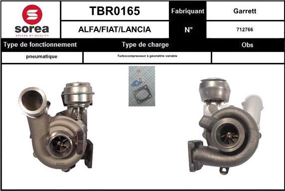 EAI TBR0165 - Charger, charging system autospares.lv