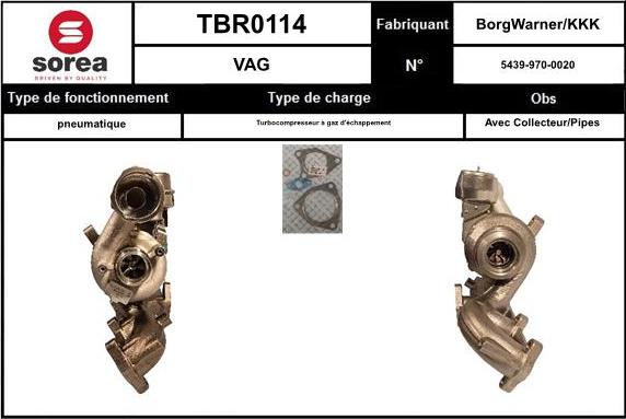 EAI TBR0114 - Charger, charging system autospares.lv