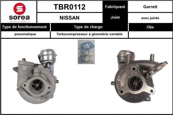 EAI TBR0112 - Charger, charging system autospares.lv