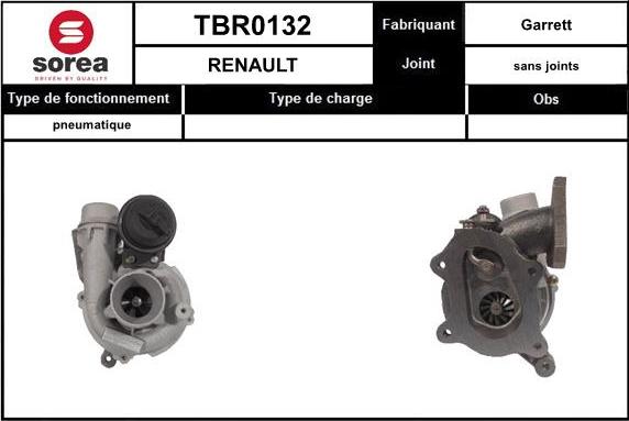 EAI TBR0132 - Charger, charging system autospares.lv