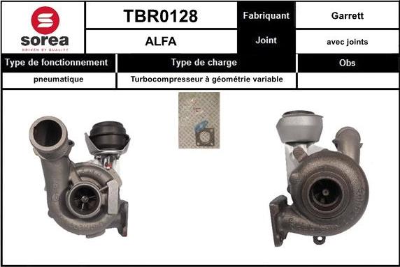 EAI TBR0128 - Charger, charging system autospares.lv