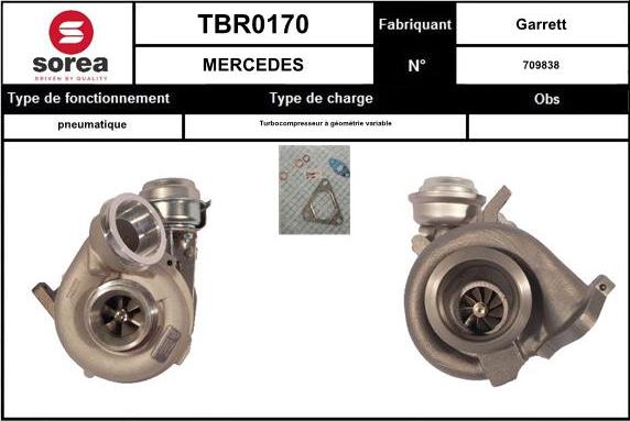 EAI TBR0170 - Charger, charging system autospares.lv