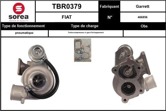 EAI TBR0379 - Charger, charging system autospares.lv