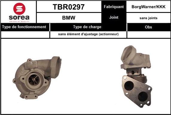 EAI TBR0297 - Charger, charging system autospares.lv