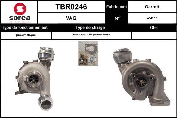 EAI TBR0246 - Charger, charging system autospares.lv