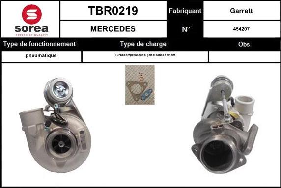 EAI TBR0219 - Charger, charging system autospares.lv