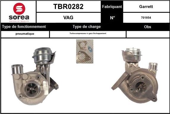 EAI TBR0282 - Charger, charging system autospares.lv