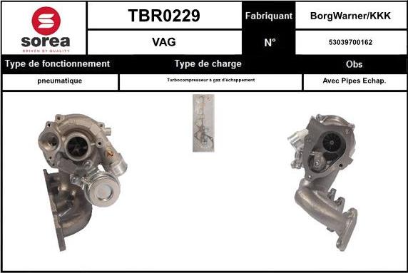 EAI TBR0229 - Charger, charging system autospares.lv