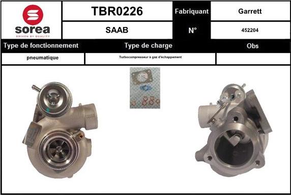 EAI TBR0226 - Charger, charging system autospares.lv