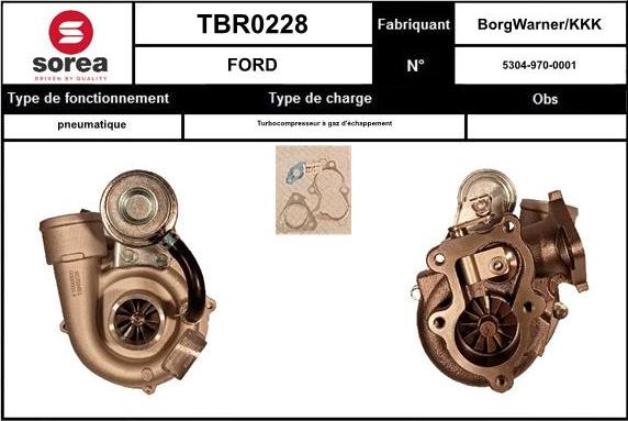 EAI TBR0228 - Charger, charging system autospares.lv