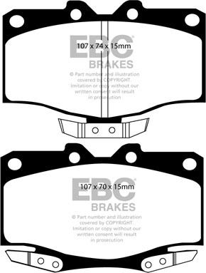 TOYOTA 449160100 - Brake Pad Set, disc brake autospares.lv