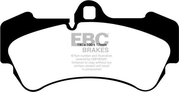 EBC Brakes DP41521R - Brake Pad Set, disc brake autospares.lv