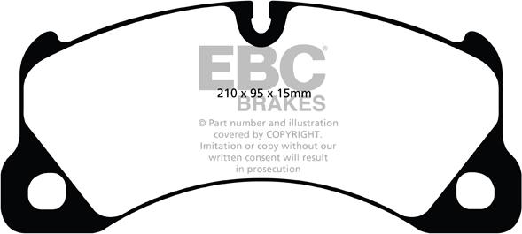 EBC Brakes DP41835R - Brake Pad Set, disc brake autospares.lv