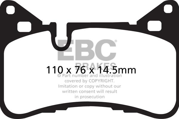 DJ Parts BP2591 - Brake Pad Set, disc brake autospares.lv