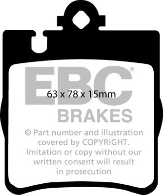 EBC Brakes DP1441 - Brake Pad Set, disc brake autospares.lv