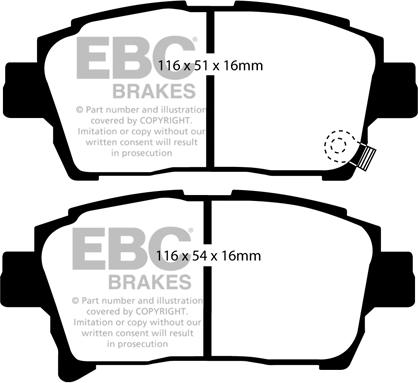 Starline BD S321P - Brake Pad Set, disc brake autospares.lv