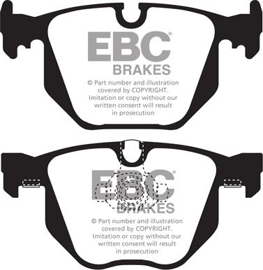 EBC Brakes DP41450R - Brake Pad Set, disc brake autospares.lv