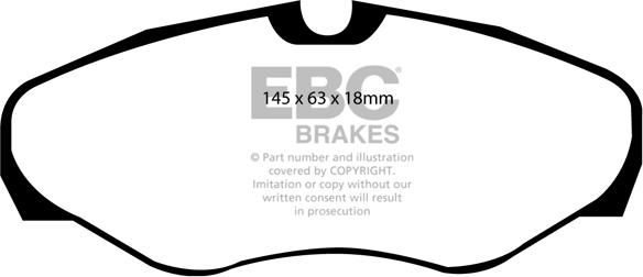 EBC Brakes DP21461 - Brake Pad Set, disc brake autospares.lv