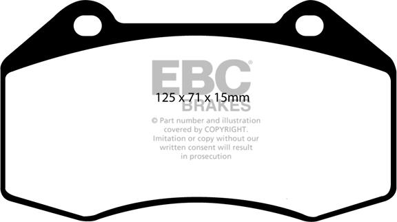EBC Brakes DP31539C - Brake Pad Set, disc brake autospares.lv