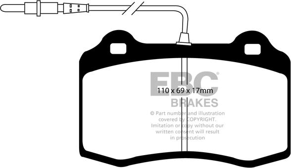 Quinton Hazell BLF1029 - Brake Pad Set, disc brake autospares.lv