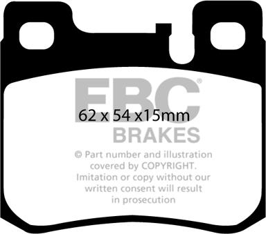 EBC Brakes DP41026R - Brake Pad Set, disc brake autospares.lv