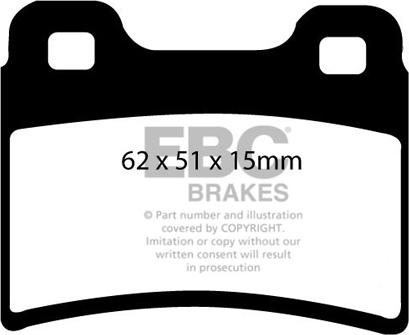 EBC Brakes DP953 - Brake Pad Set, disc brake autospares.lv