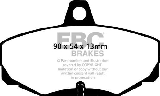 EBC Brakes DP2617 - Brake Pad Set, disc brake autospares.lv