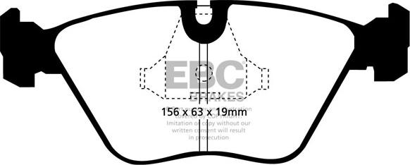 EBC Brakes DP2689 - Brake Pad Set, disc brake autospares.lv