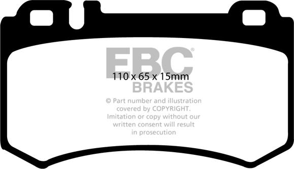 EBC Brakes DP31490C - Brake Pad Set, disc brake autospares.lv