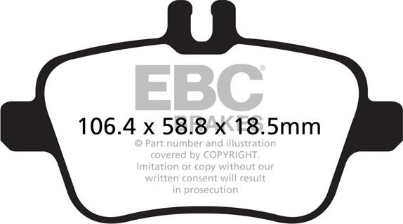 EBC Brakes DP22157 - Brake Pad Set, disc brake autospares.lv