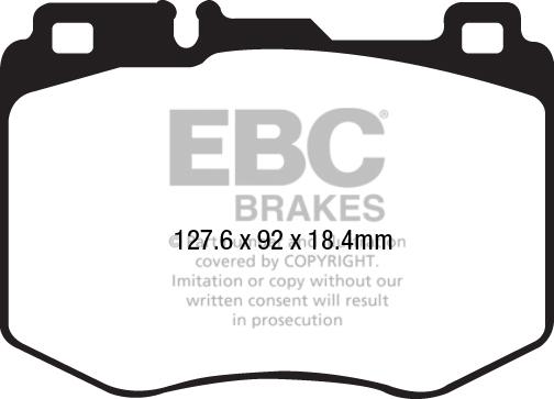 EBC Brakes DP42210R - Brake Pad Set, disc brake autospares.lv