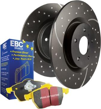 EBC Brakes PD13KF360 - High Performance Brake Kit autospares.lv