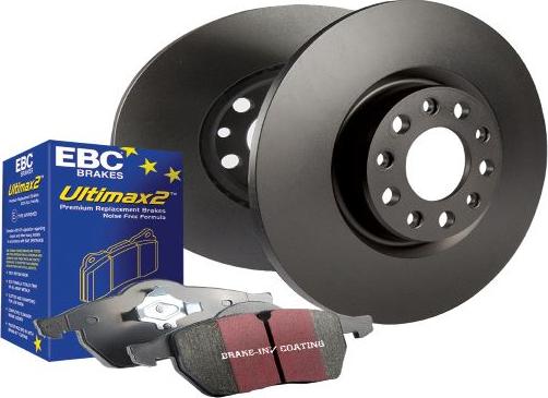 EBC Brakes PDKF418 - High Performance Brake Kit autospares.lv