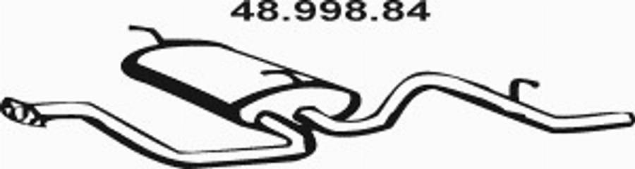 Eberspächer 48.998.84 - End Silencer autospares.lv