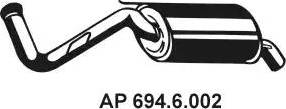 Eberspächer 694.6.002 - End Silencer autospares.lv