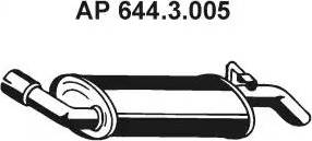 Eberspächer 644.3.005 - End Silencer autospares.lv