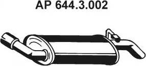 Eberspächer 644.3.002 - End Silencer autospares.lv