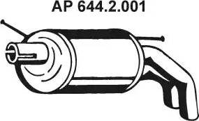 Eberspächer 644.2.001 - End Silencer autospares.lv