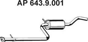 Eberspächer 643.9.001 - Middle Silencer autospares.lv