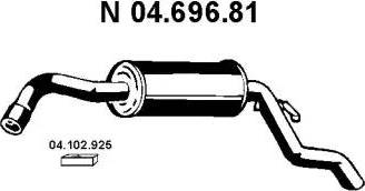 Eberspächer 04.696.81 - End Silencer autospares.lv