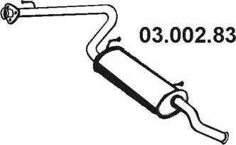 Eberspächer 03.002.83 - End Silencer autospares.lv