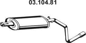 Eberspächer 03.104.81 - Middle Silencer autospares.lv