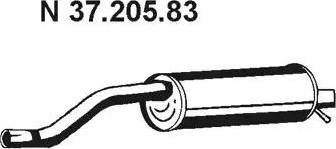 Eberspächer 37.205.83 - End Silencer autospares.lv