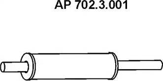 Eberspächer 702.3.001 - Front Silencer autospares.lv