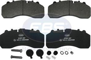 EBS EKBP087 - Brake Pad Set, disc brake autospares.lv