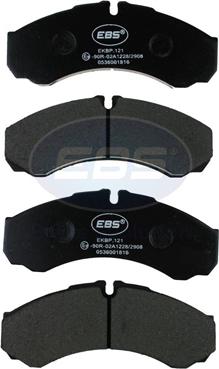 EBS EKBP.121 - Brake Pad Set, disc brake autospares.lv